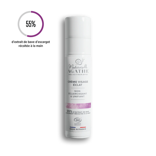 Organic Snail Slime Radiance Cream - brightening & unifying - Mademoiselle Agathe