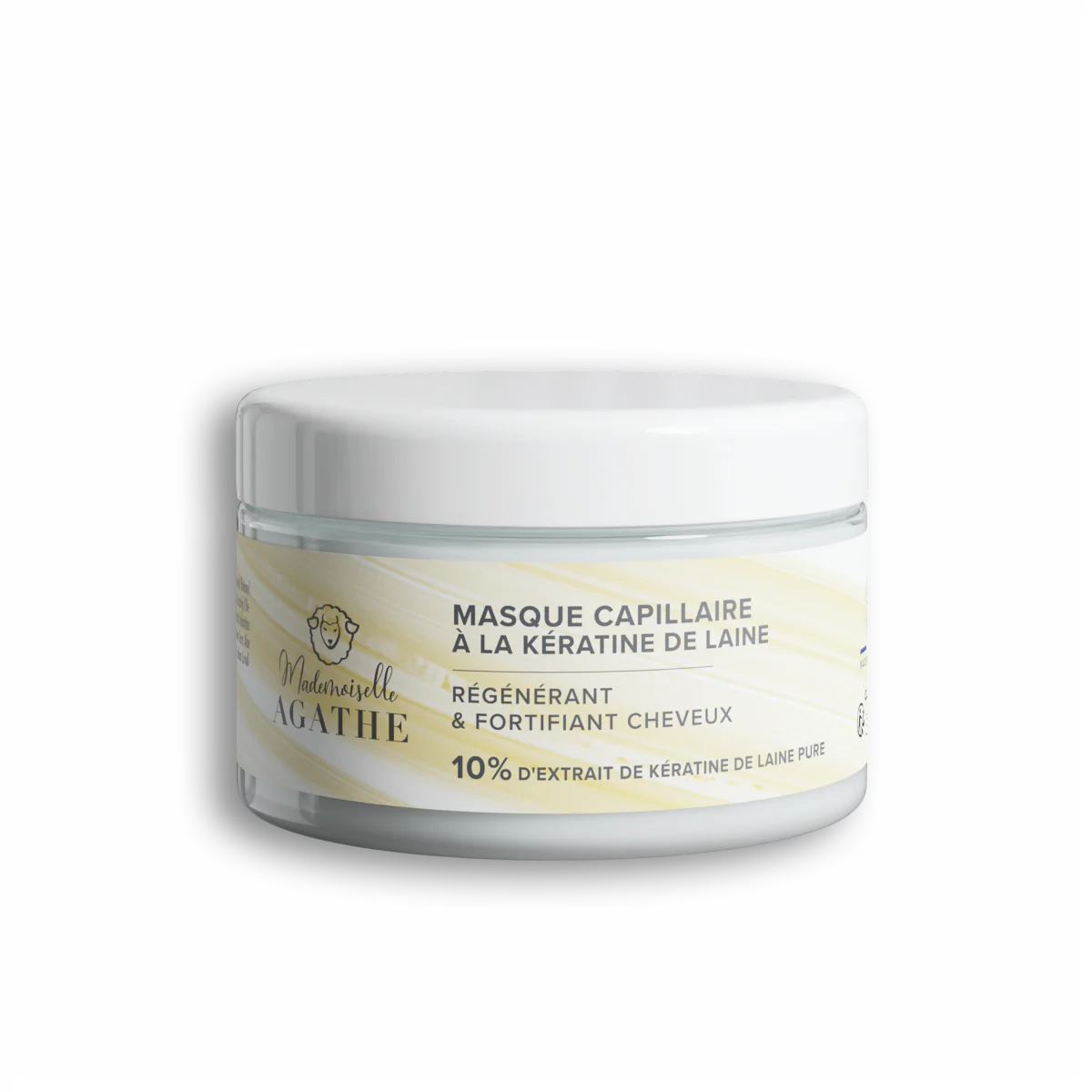 Organic certified wool keratin hair mask - regenerating & strengthening