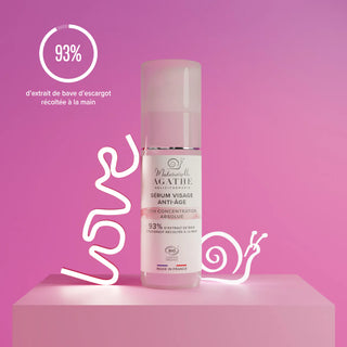 Sérum anti-age à la bave d'escargot certifié bio