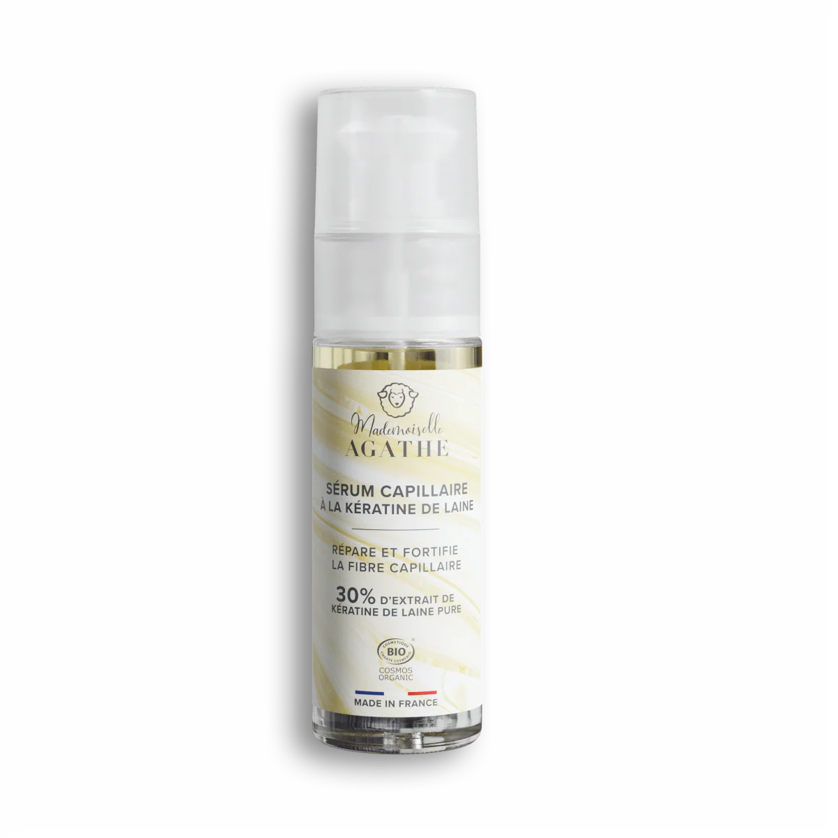 Organic Certified Wool Keratin Hair Serum - repairs & protects