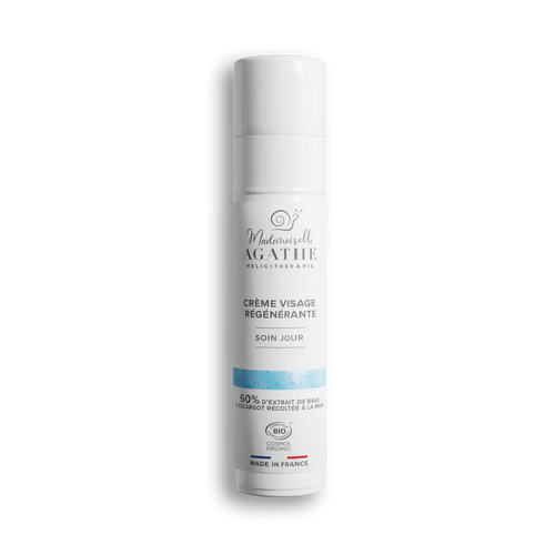 Certified organic snail slime day cream - hydrating & regenerating - Mademoiselle Agathe