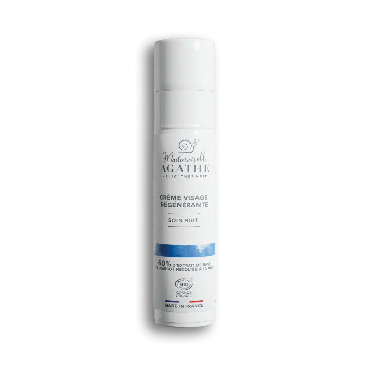 Crème nuit à la bave d'escargot certifiée bio - hydratante & régénérante
