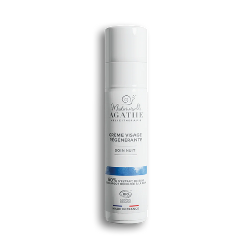 Organic certified Snail Slime Night Cream - hydrating & regenerating - Mademoiselle Agathe