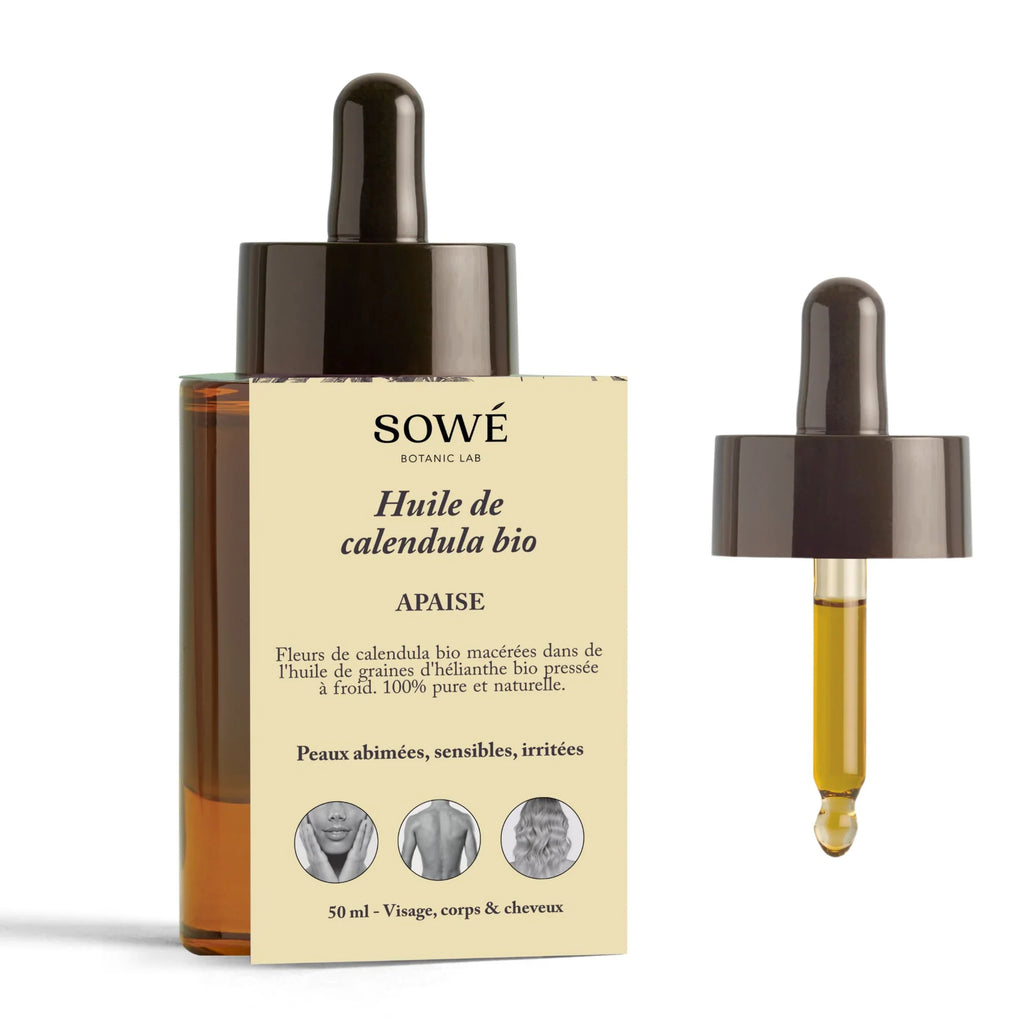 Organic Cold-Pressed Calendula Oil - For body and hair - SOWÉ