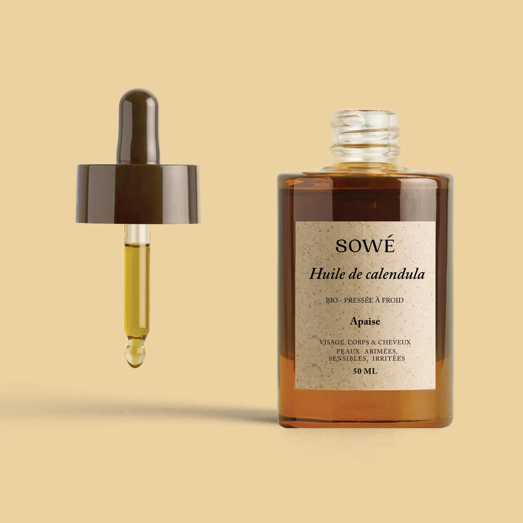 Organic Cold-Pressed Calendula Oil - For body and hair - SOWÉ