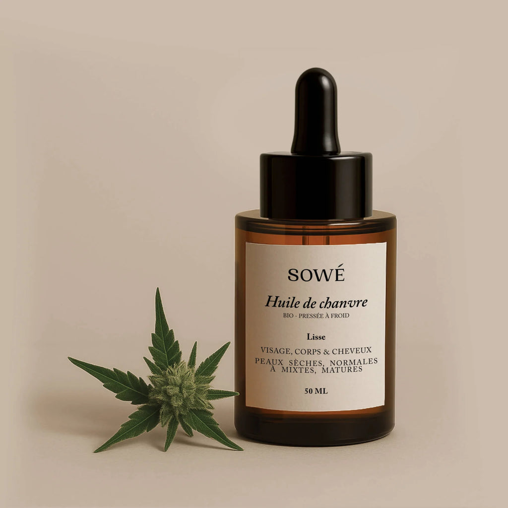 Organic Cold-Pressed Hemp Oil - For Body and Hair - SOWÉ