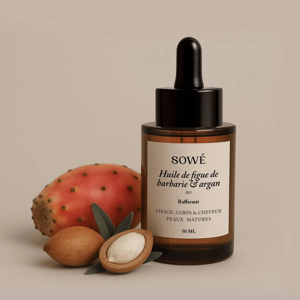 Organic cold-pressed prickly pear seed and argan oil - face and hair - SOWÉ