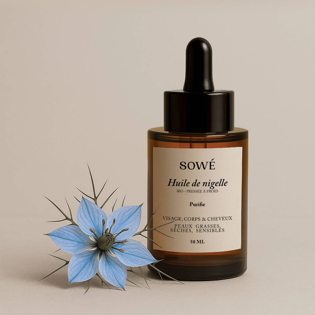 Huile de nigelle BIO pressée à froid - Pour corps et cheveux