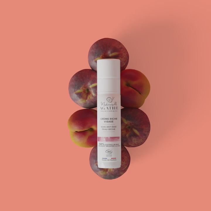 Crème riche visage à la bave d'escargot certifiée bio - anti-âge